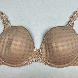 Elegant Beige Lace Bra